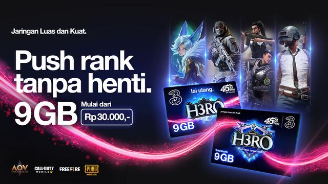 Kartu Perdana Tri H3RO