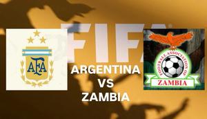 Timnas Argentina vs Zambia. (Bola.com/Benediktus Gerendo Pradigdo)