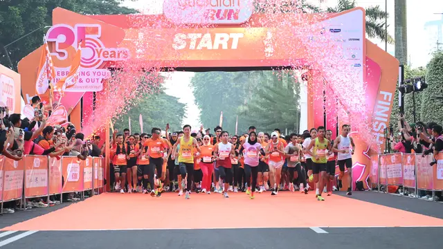 Ajang Guardian Run 2025 digelar di Plaza Parkir Timur Gelora Bung Karno (GBK), Jakarta diikuti peserta offline maupun virtual run.