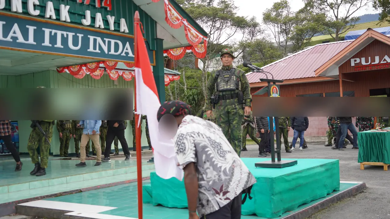 Empat anggota OPM kembali gabung Indonesia. (Liputan6.com/istimewa).