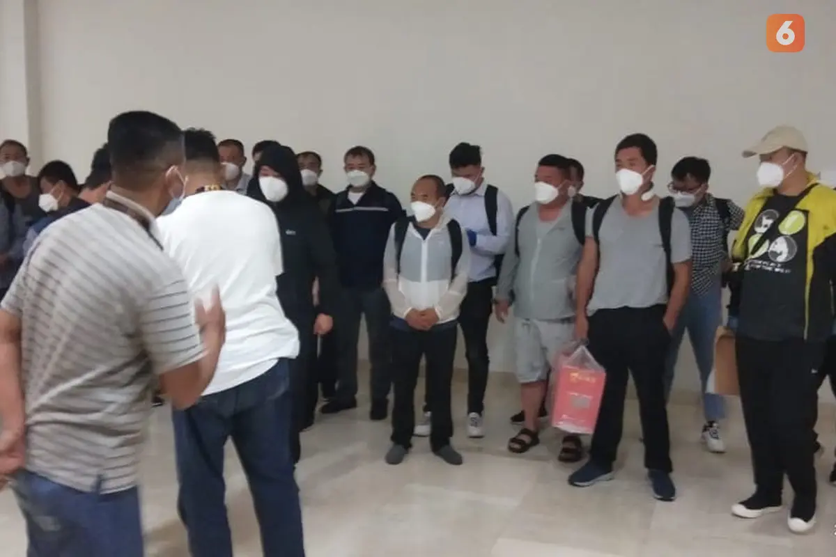 TKA asal Tiongkok tiba di Sulsel (Liputan6.com/istimewa)