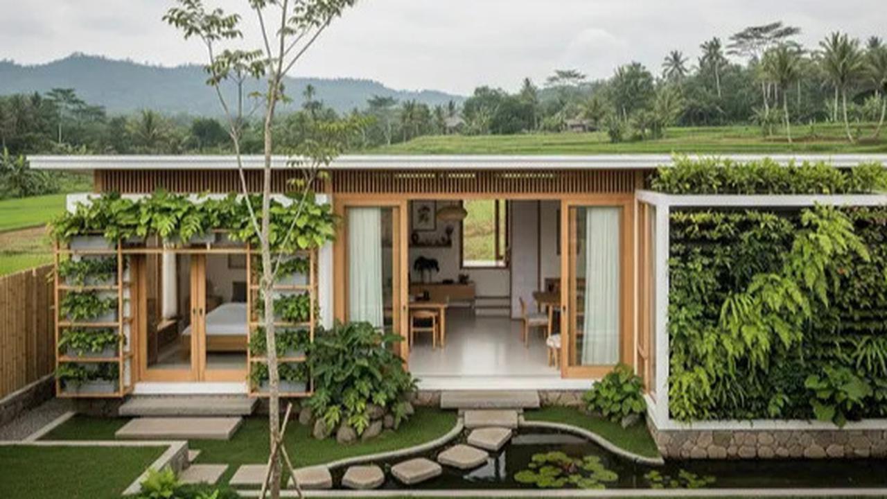 8 Desain Rumah Sederhana namun Mewah dengan Gaya Japandi dan Taman Mini 2025, Ideal untuk Keluarga Muda