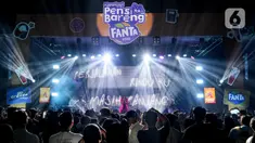 Penyanyi Raissa Anggiani saat tampil di acara KapanLagi Pensi Bareng FANTA 2025 di GOR Soemantri Brodjonegoro, Jakarta, Sabtu (28/6/2025). (Liputan6.com/Herman Zakharia)