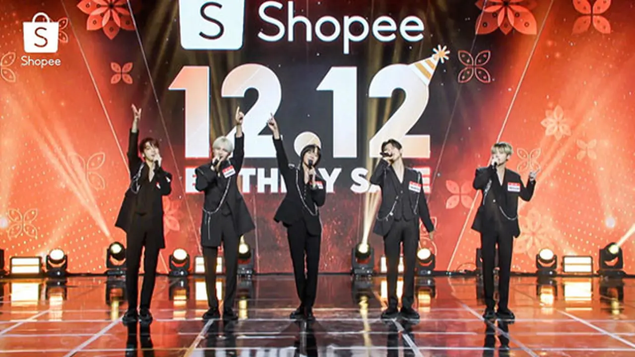 Begini Keseruan Aksi TOMORROW X TOGETHER saat Meriahkan Shopee 12.12 Birthday Sale TV Show
