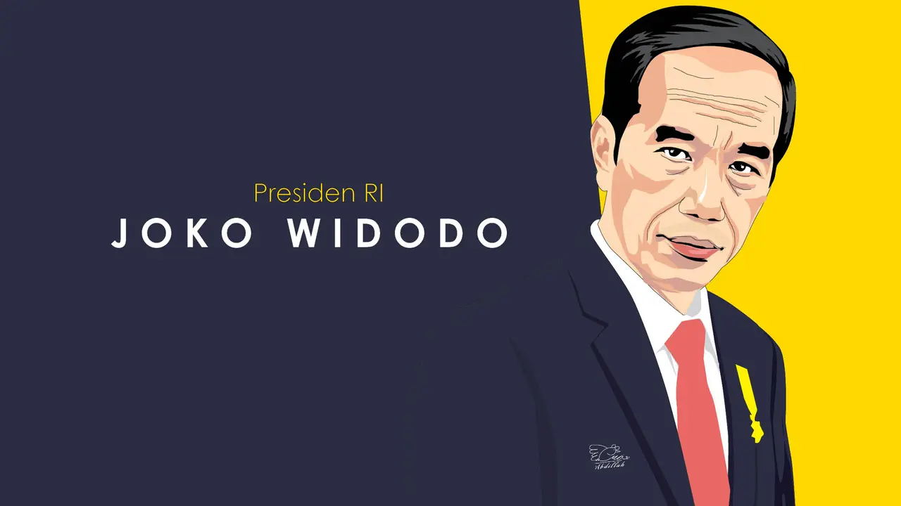 banner grafis reshuffle kabinet Jokowi