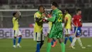 Kemenangan atas Chile membuat Brasil berada di peringkat empat klasemen dengan 13 poin. Sementara, Chile ada di peringkat ke-9 dengan lima poin. (Rodrigo ARANGUA/AFP)