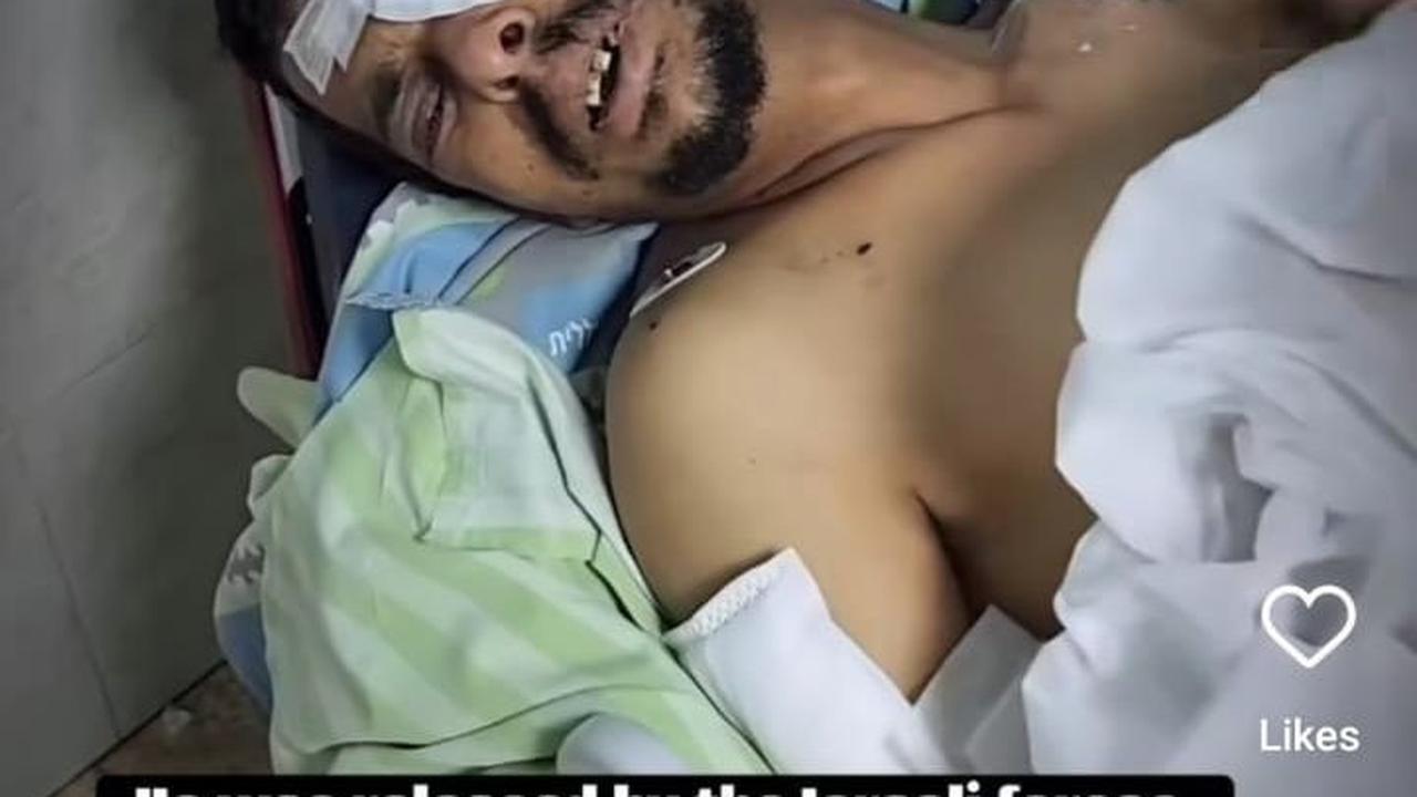 "Dia baru saja dibebaskan oleh militer Israel," demikian dikutip dari keterangan video.