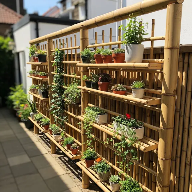 Ide Pagar Rumah Low Budget dari Pipa PVC dan Bambu