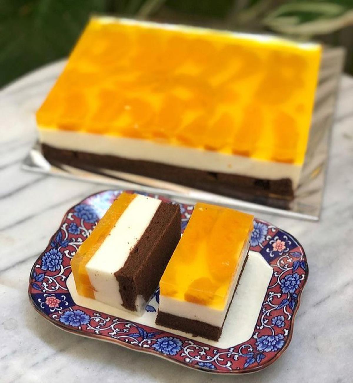 Puding Busa Cake Cokelat