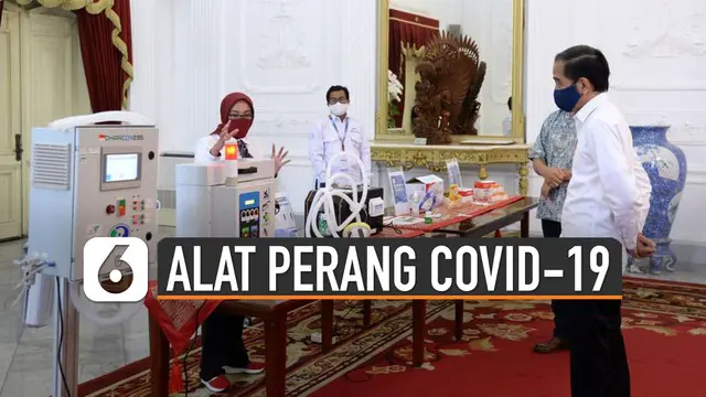 Berikut deretan alat perang Covid-19 karya anak bangsa yang diperkenalkan Presiden Jokowi.