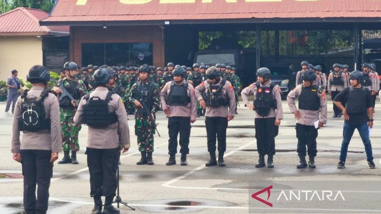 785 Aparat Gabungan Siaga Penuh Amankan Aksi Tolak Freeport Nabire