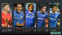 Kolase - 5 Pemain Chelsea, Thorgan Hazard, Oriol Romeu, Patrick van Aanholt, Fabio Borini, Franco Di Santo (Bola.com/Adreanus Titus)