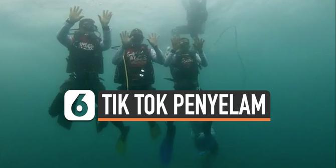 VIDEO: Tik Tok di Dasar Laut Ala Pasukan Katak