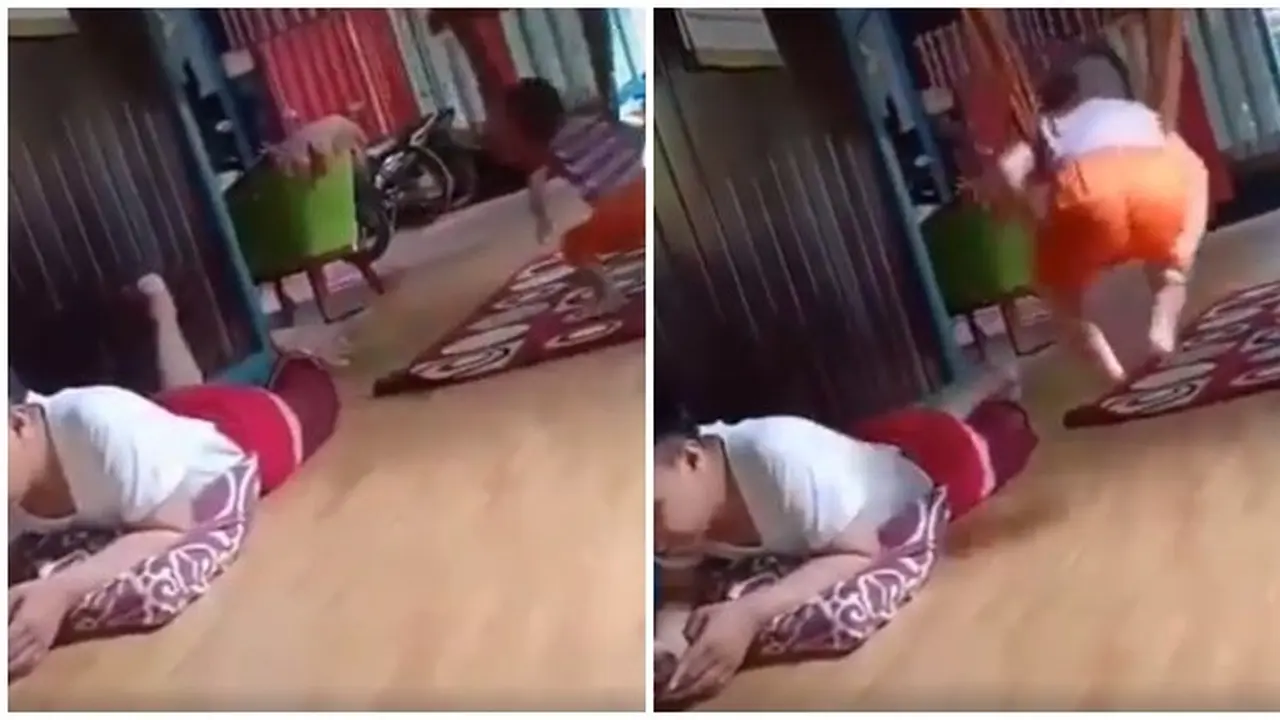 Cara Bapak-bapak Saat Jaga Anak Ini Kreatif tapi Bikin Tepok Jidat