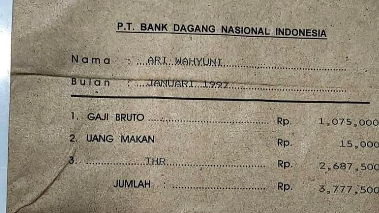 Viral Gaji Bank di Tahun 97, Setara dengan UMP Sulawesi Utara Tahun 2025