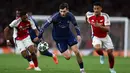 Hingga laga usai, skor 1-0 tidak berubah. Kemenangan ini menempatkan satu kaki PSG melangkah ke final Liga Champions 2024/2025. (FRANCK FIFE/AFP)