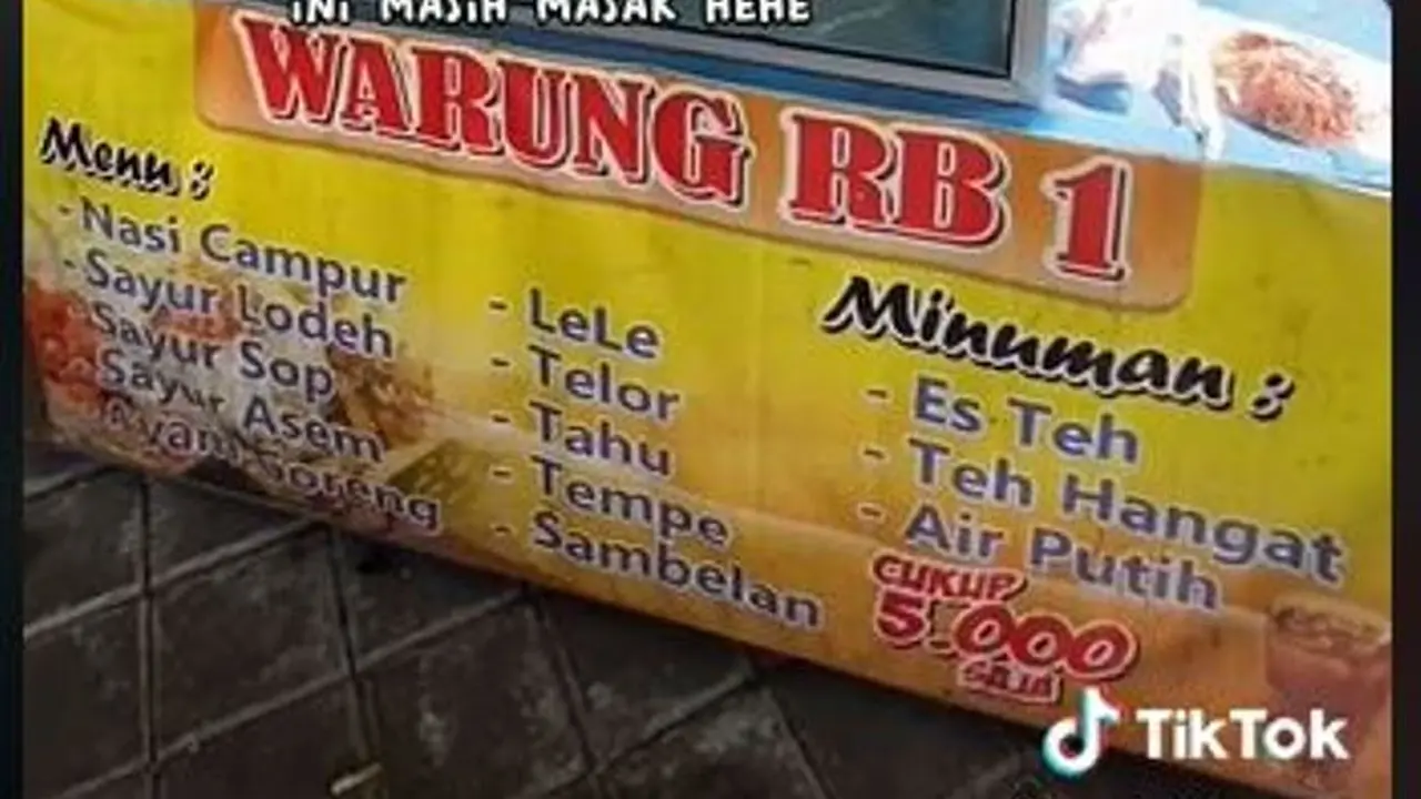 Viral Warung Makan di Surabaya, Cukup Bayar Rp5 Ribu Dapat Minuman dan Porsi Melimpah