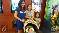 Meisya Siregar bersama tiga anaknya. (Fajarina Nurin/Liputan6.com)