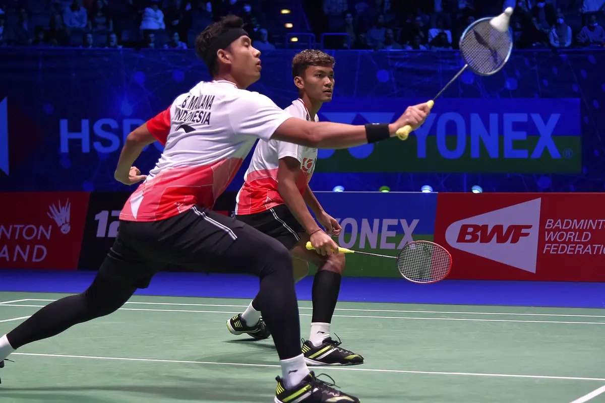 Foto: Keren, Tampil Pertama Kali di All England 2022, Muhammad Shohibul Fikri / Bagas Maulana Langsung Juara usai Tekuk The Daddies