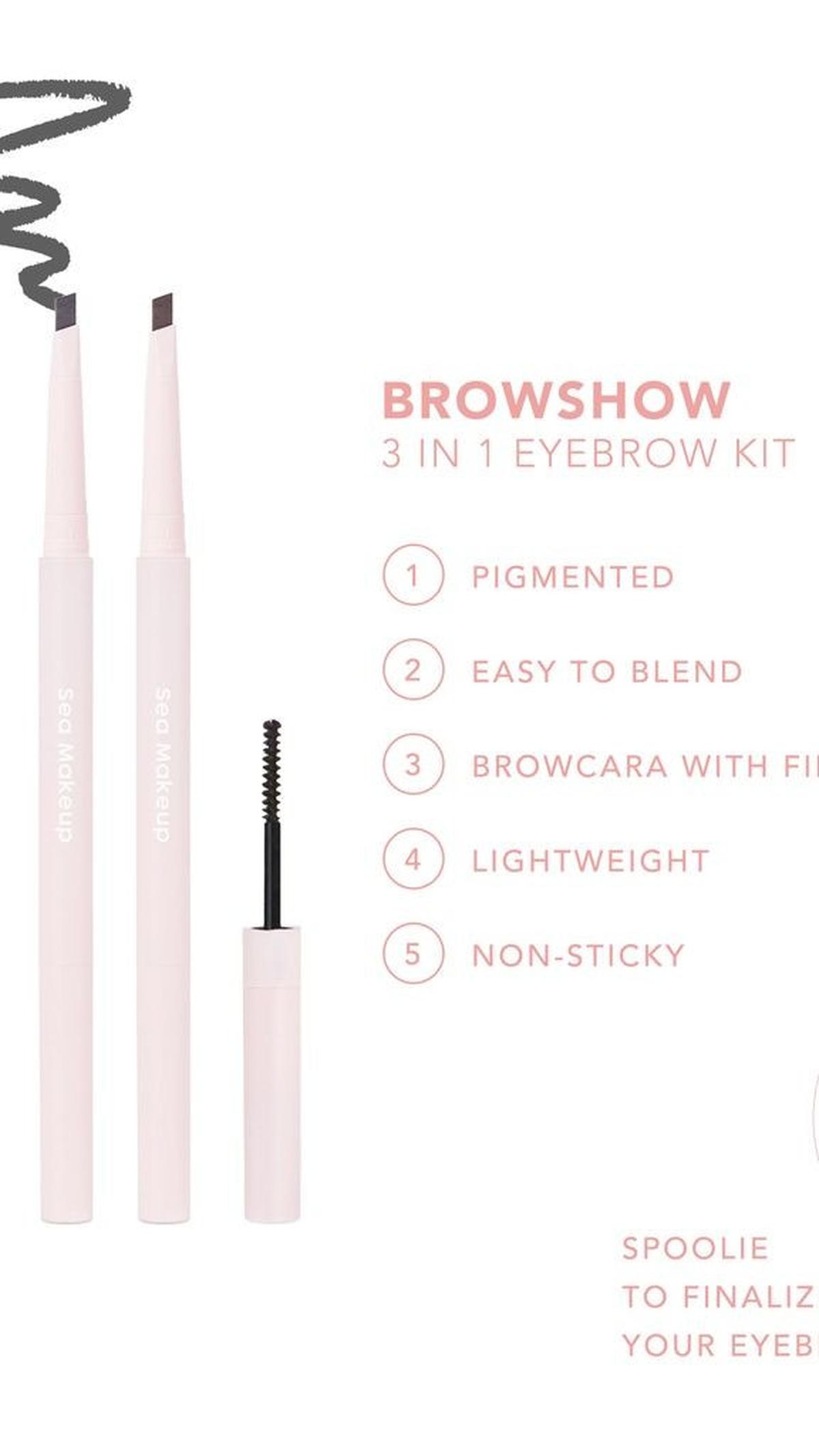 Sea Makeup Browshow Eyebrow Trio Kit