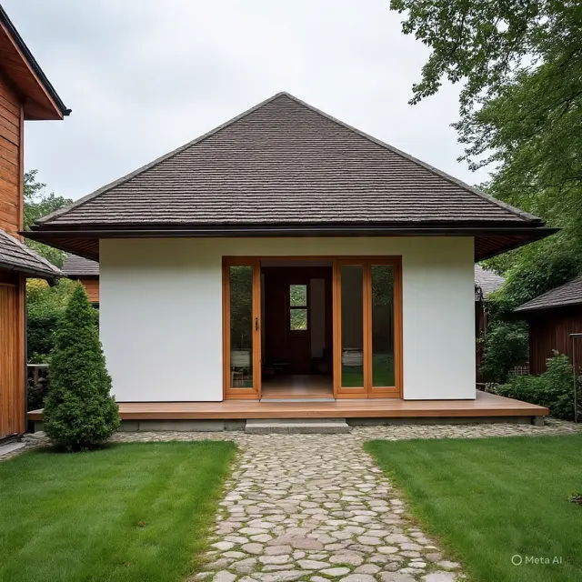 Gambar Rumah Kayu Sederhana Ukuran 6x9 di Kampung