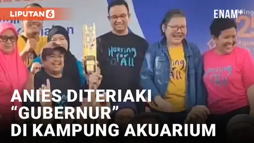 VIDEO: Anies Diteriaki Gubernur Saat Berkunjung ke Kampung Akuarium Jakut