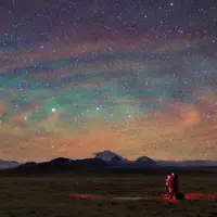 Terkagum-kagum oleh panorama langit tak terhalang di Tibet.