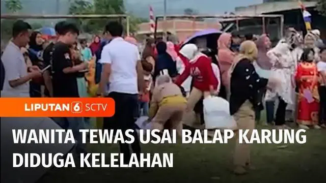 Lomba dalam memeriahkan HUT Ke-78 Republik Indonesia di Kabupaten Kerinci, berujung duka. Seorang ibu rumah tangga meninggal dunia sesaat usai mengikuti lomba balap karung.
