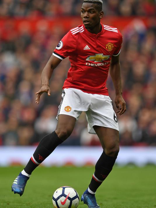 Penampilan apiknya bersama Juventus membuatnya ditransfer kembali ke Manchester United dan sempat dilabeli sebagai pesepak bola termahal di dunia. (AFP/Paul Ellis)