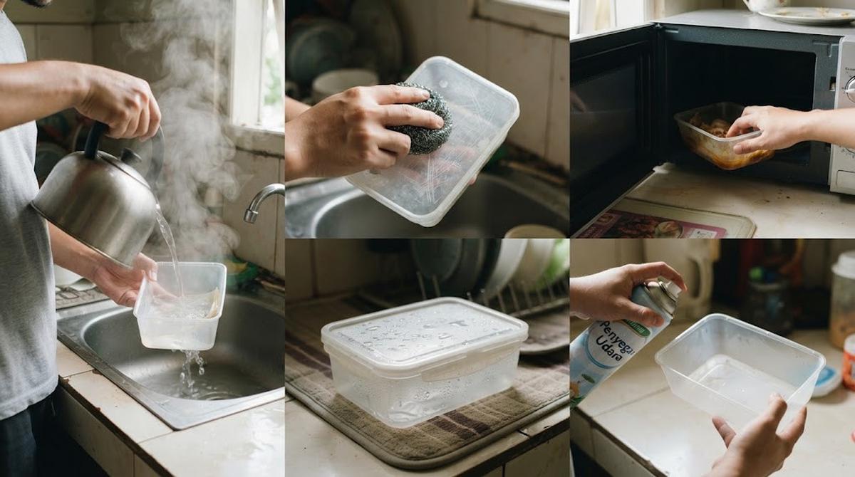Cara Menghilangkan Bau Bawang dari Wadah Plastik