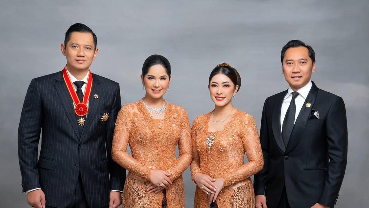 Adu Serasi Agus Yudhoyono-Annisa Pohan dan Edhie Yudhoyono-Aliya Rajasa dalam Foto Keluarga The Yudhoyono's