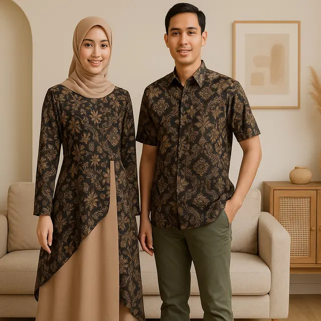 Gamis Sarimbit Batik/via Chat GPT