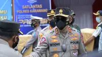 Kakorlantas Polri Irjen Pol Istiono saat melakukan giat pemantauan di wilayah Karawang, Jawa Barat. (Istimewa)