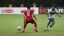 Hingga laga usai, Vietnam tetap tak mampu mendobrak pertahanan yang digalang Pratama Arhan dan kawan-kawan. Vietnam harus puas bermain imbang 0-0 dengan Indonesia. (Dok. PSSI)