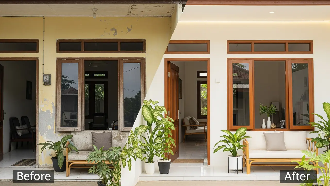 Cara Ubah Rumah Lama Jadi Baru dengan Modal di Bawah Rp 10 Juta