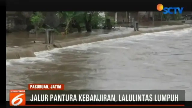 Sungai Welang Meluap, Jalur Pantura Banjir hingga 1 Meter