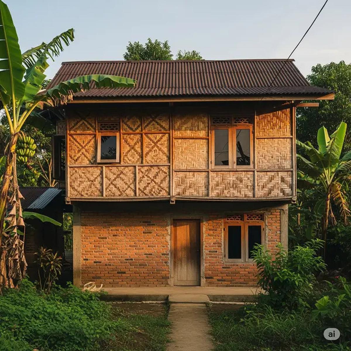 10 Inspirasi Desain Rumah Sederhana 2 Lantai di Desa, Nyaman, Asri, dan Hemat Biaya