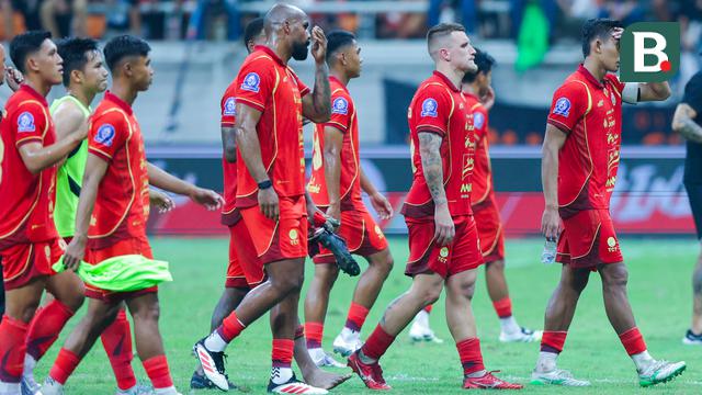 Foto: Wajah Kecewa Pemain Persija Setelah Gagal Taklukkan Bali United di BRI Super League