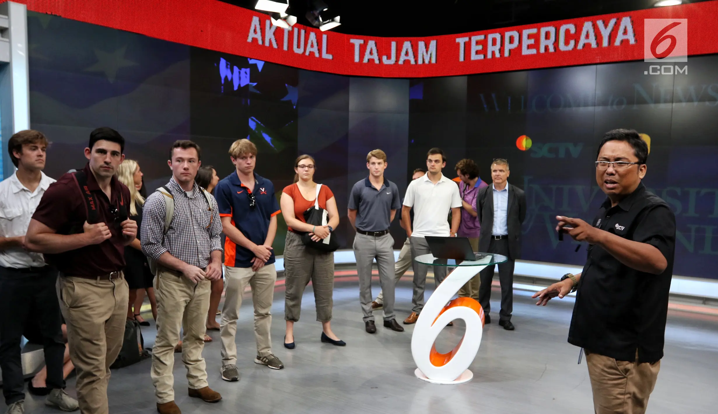 FOTO: Kunjungan Mahasiswa Virginia University ke Studio SCTV - Foto ...