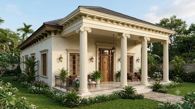 Desain Pilar Depan Rumah Klasik