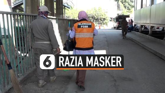 VIDEO: Razia Masker, PNS dan Petugas Kebersihan Terjaring Tidak Memakai Masker