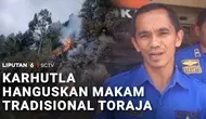 Api Karhutla Hanguskan Kuburan Batu Bersejarah di Toraja