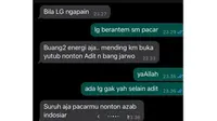 Chat random ayah dan anak (Sumber: TikTok/najminabilaah)