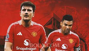 Manchester United - Harry Maguire, Casemiro (Bola.com/Adreanus Titus)