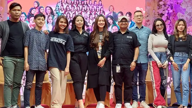 Jumpa pers  INDON3S1A KEREN sebagai perayaan HUT ke-31 ANTV di kawasan Cawang, Jakarta Timur.