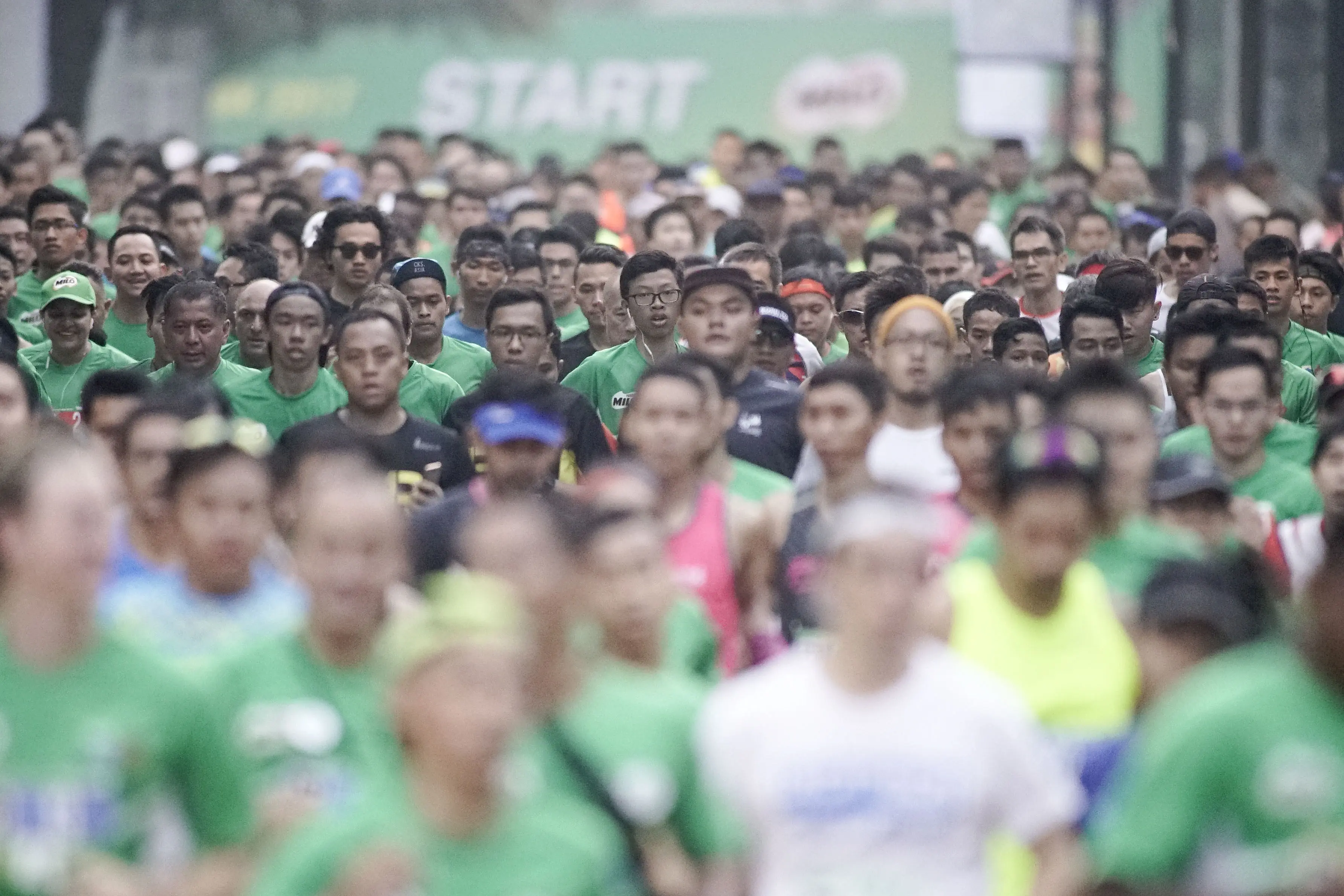 Total 15 ribu pelari ikut serta dalam MILO Jakarta International 10K 2017 yang berlangsung di kawasan Rasuna Epicentrum, Minggu (23/7/2017) pagi WIB. (dok. Image Dynamics).