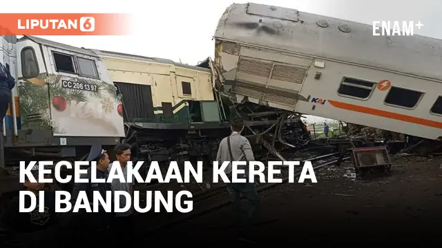 Terjadi Kecelakaan antara KA Turangga dengan Commuterline Bandung Raya