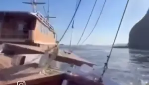 Dua Kapal Tabrakan di Selat Padar Labuan Bajo