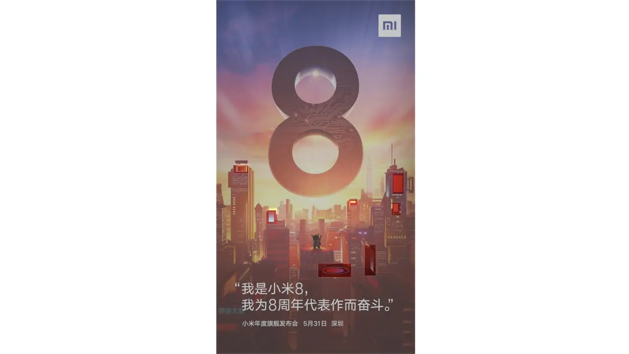 Poster peluncuran Mi 8