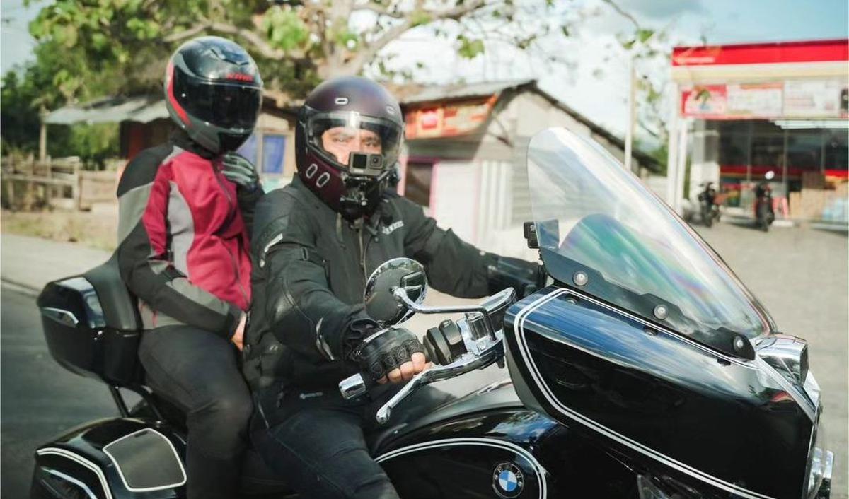"Biar gak di protes motoran... kali ini diajak #tibatibabima #tibatibatouring mmmmm....."